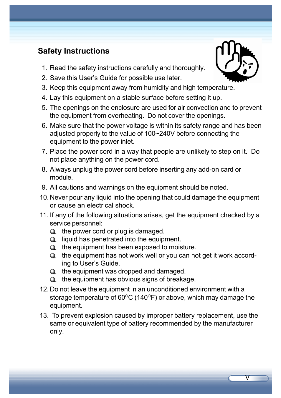 Safety instructions | AVERATEC 6200 Series User Manual | Page 5 / 93