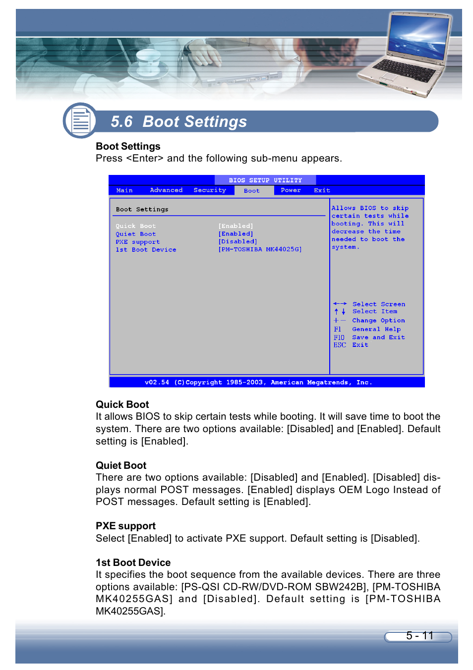 6 boot settings | AVERATEC 6200 Series User Manual | Page 73 / 93