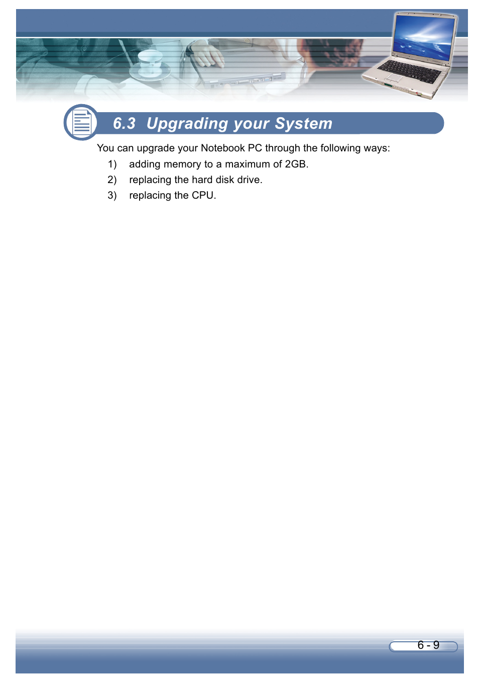 3 upgrading your system | AVERATEC 6200 Series User Manual | Page 84 / 93