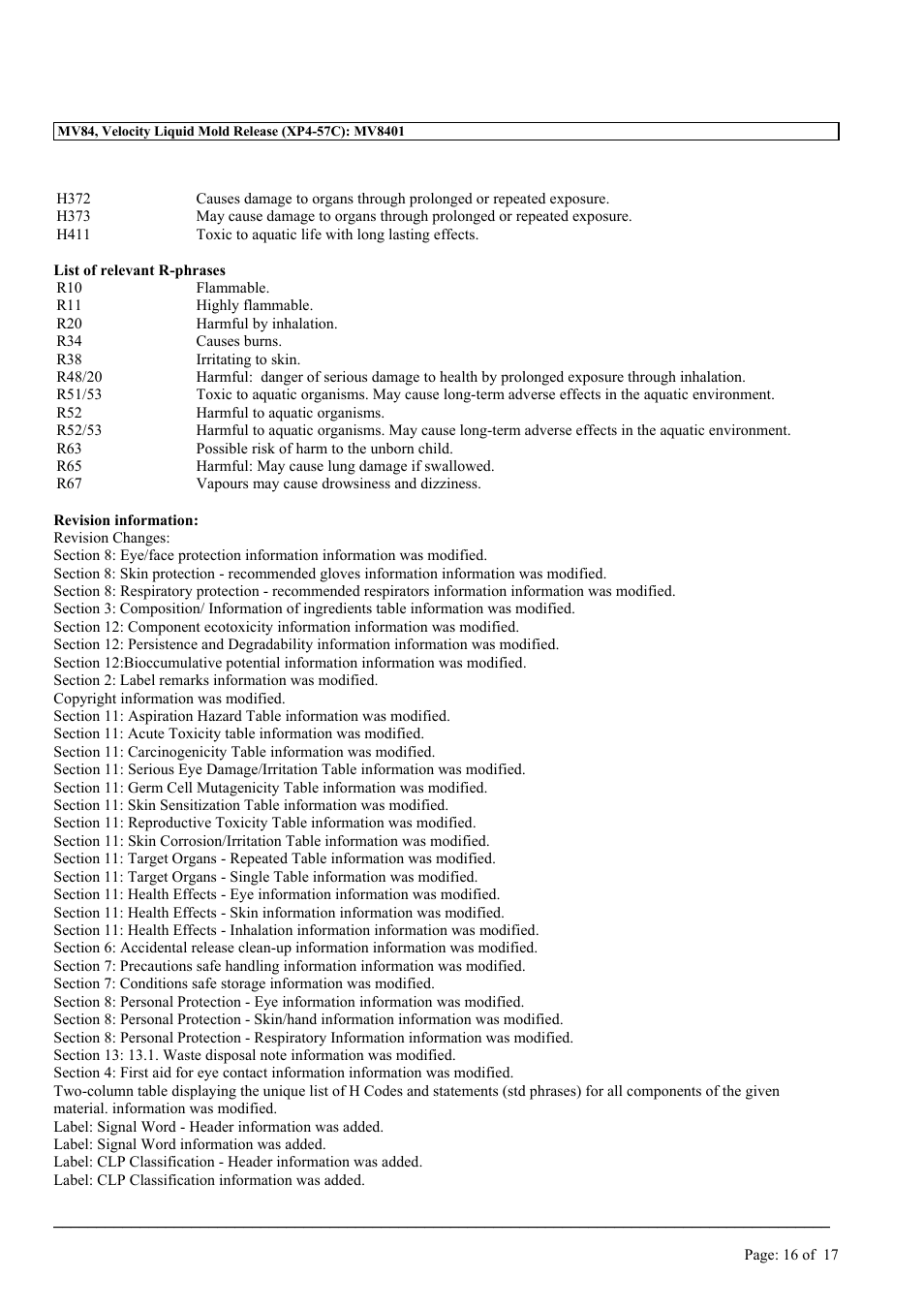 MEGUIAR'S MV84 User Manual | Page 16 / 17