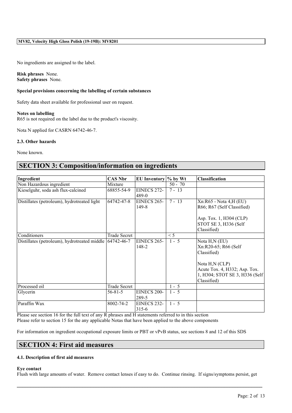 MEGUIAR'S MV82 User Manual | Page 2 / 13