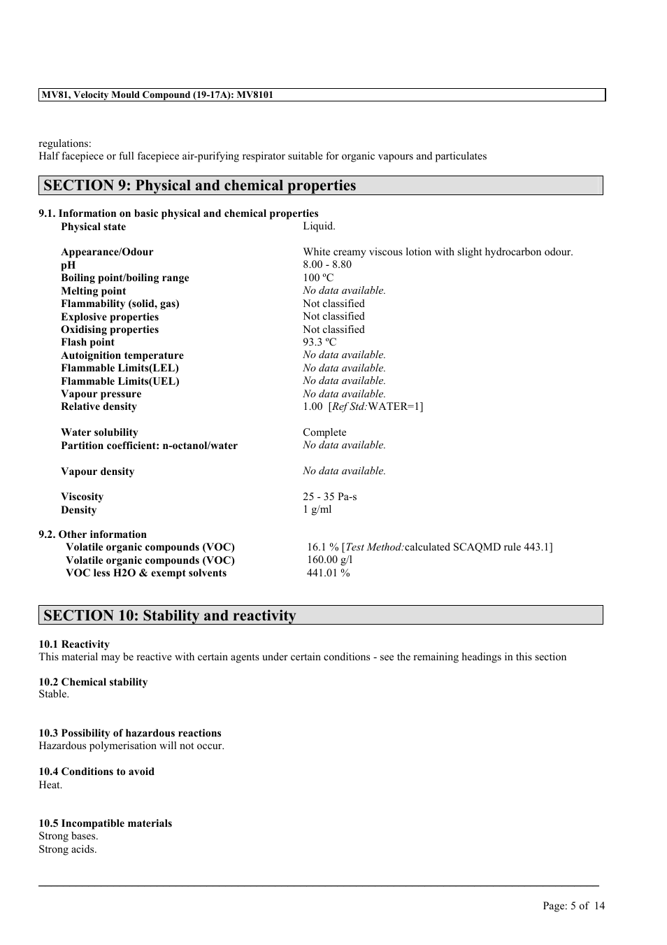 MEGUIAR'S MV81 User Manual | Page 5 / 14