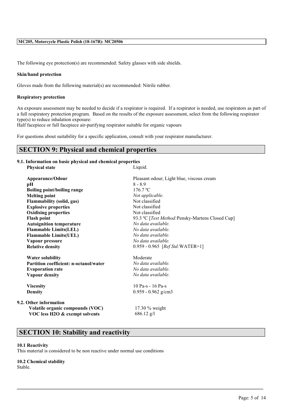 MEGUIAR'S MC205 User Manual | Page 5 / 14