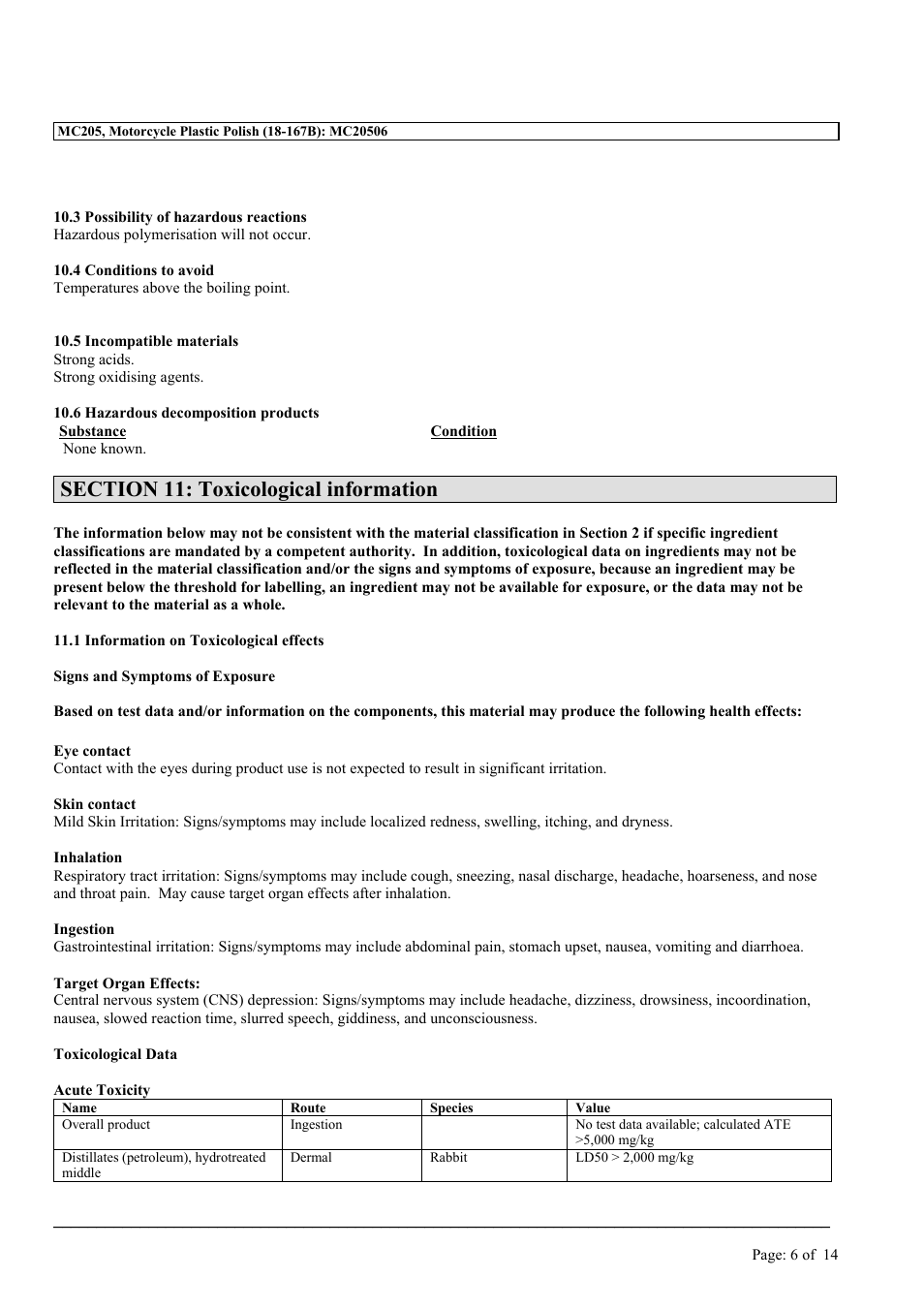 MEGUIAR'S MC205 User Manual | Page 6 / 14