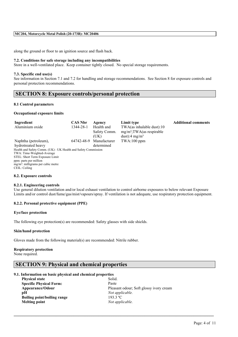 MEGUIAR'S MC204 User Manual | Page 4 / 11