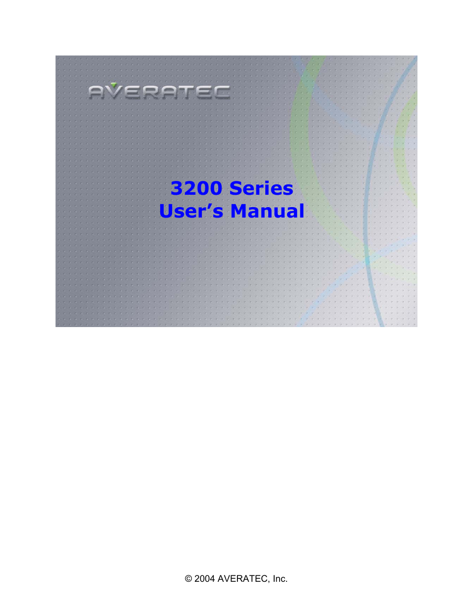 AVERATEC 3200 User Manual | 59 pages