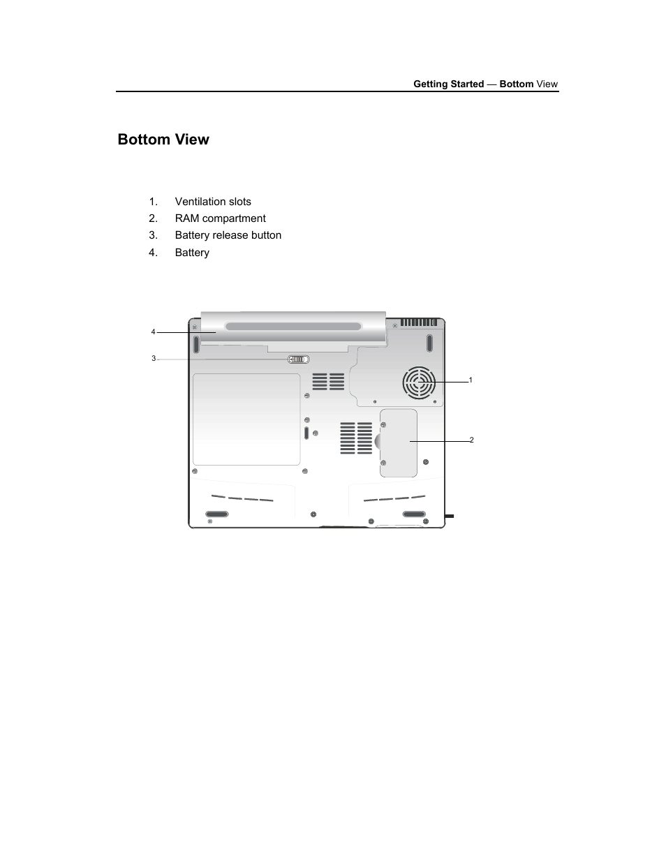 Bottom view | AVERATEC 3200 User Manual | Page 16 / 59