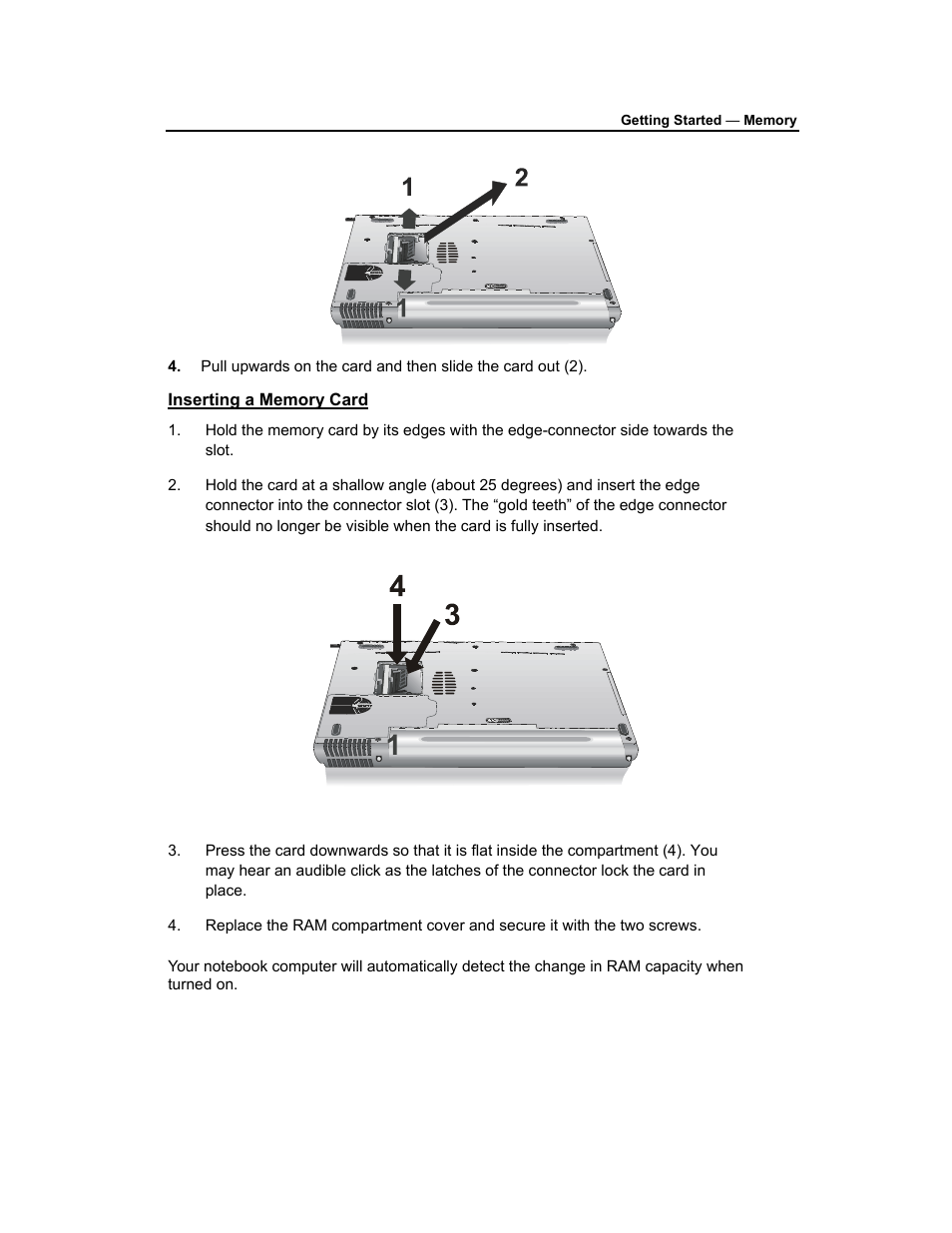 Inserting a memory card | AVERATEC 3200 User Manual | Page 24 / 59