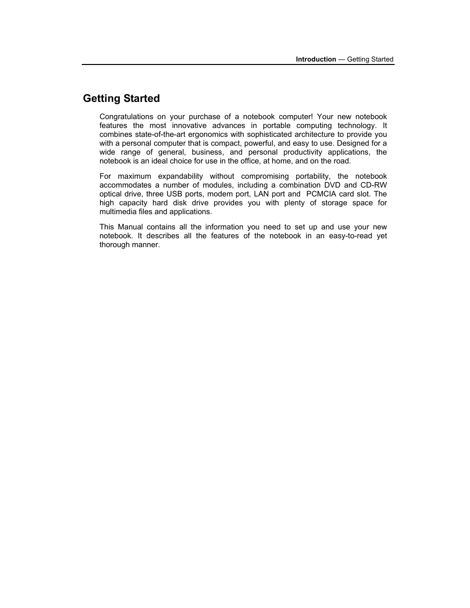 Getting started | AVERATEC 3200 User Manual | Page 3 / 59