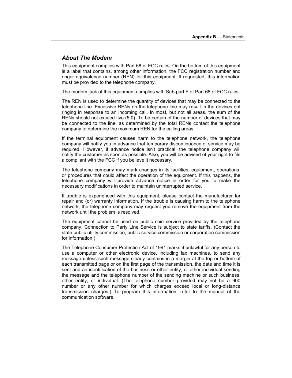 About the modem | AVERATEC 3200 User Manual | Page 56 / 59
