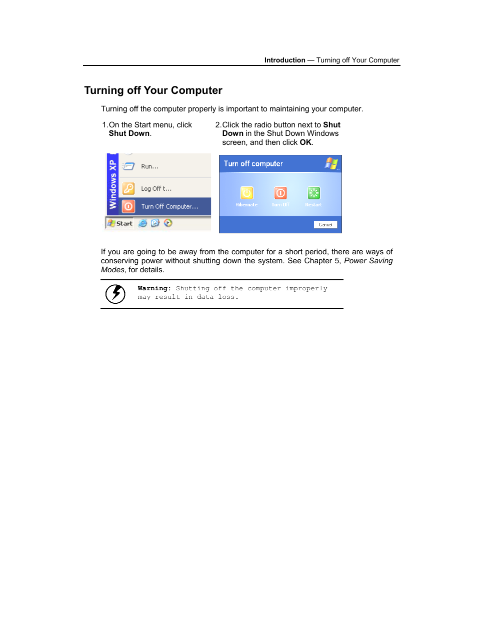 Turning off your computer | AVERATEC 3200 User Manual | Page 9 / 59
