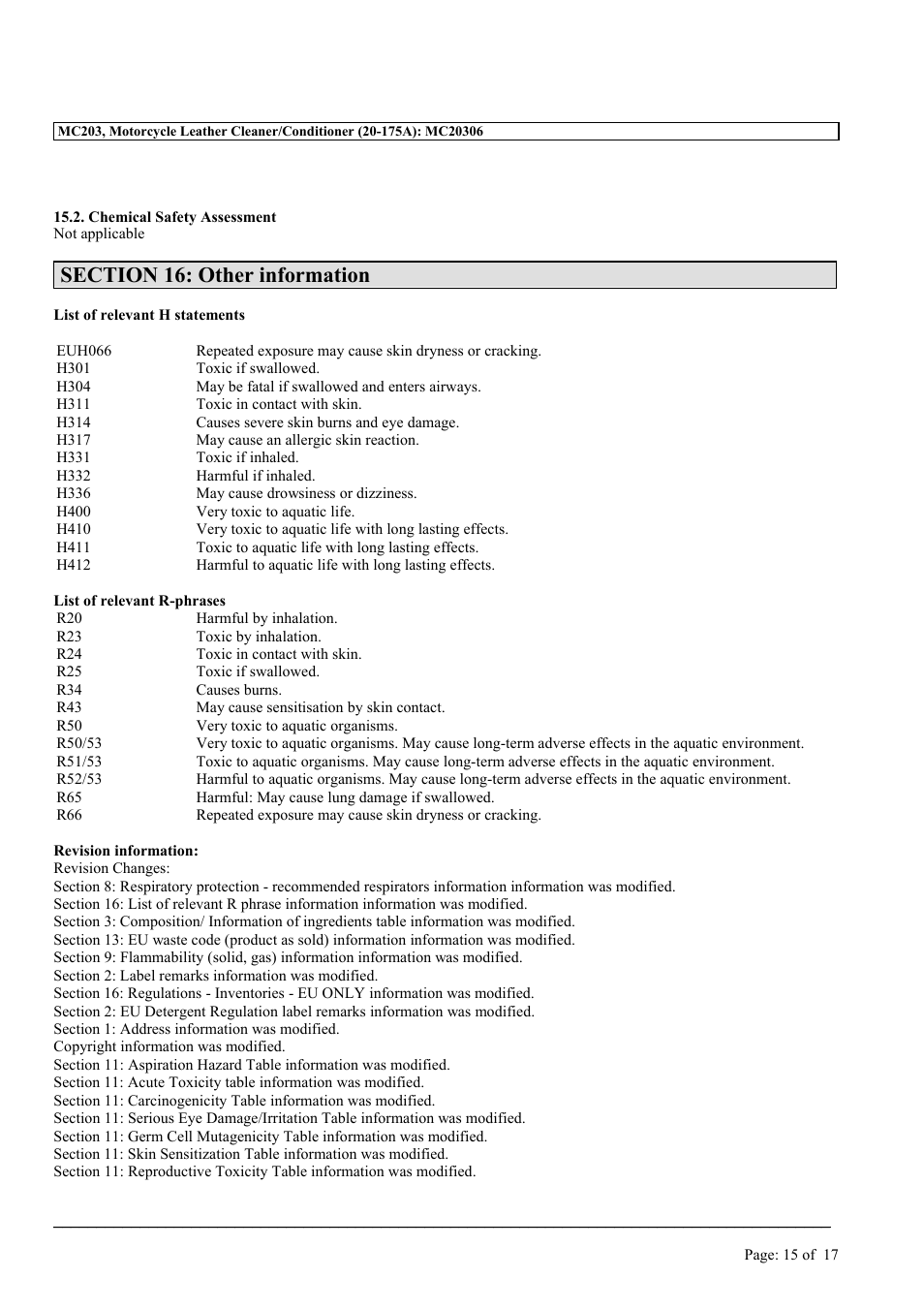 MEGUIAR'S MC203 User Manual | Page 15 / 17