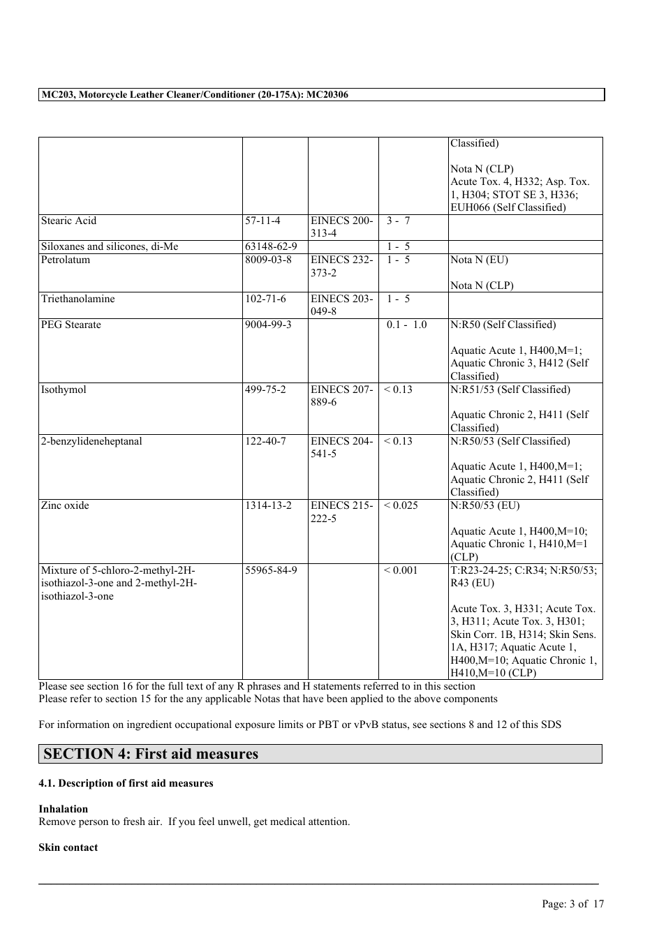 MEGUIAR'S MC203 User Manual | Page 3 / 17