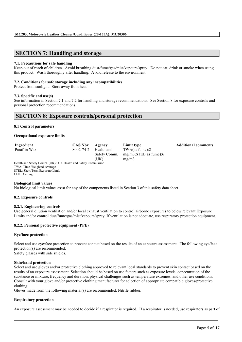 MEGUIAR'S MC203 User Manual | Page 5 / 17