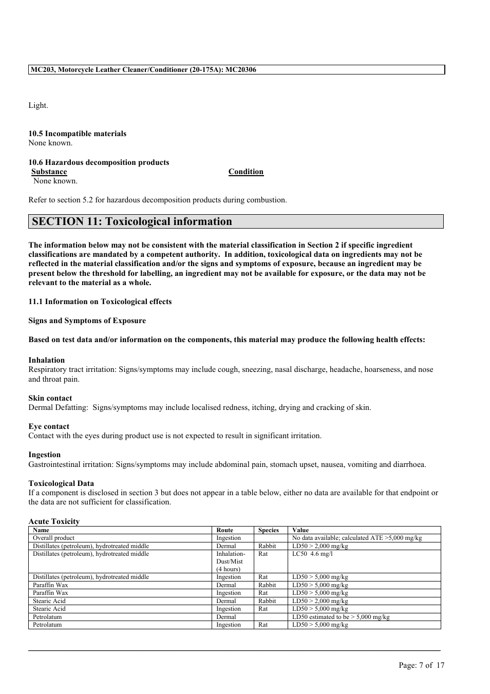 MEGUIAR'S MC203 User Manual | Page 7 / 17