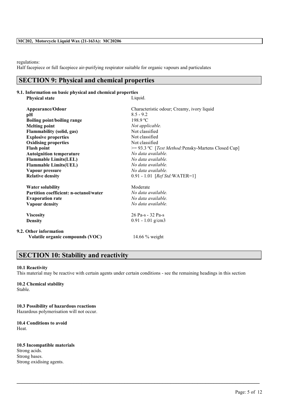 MEGUIAR'S MC202 User Manual | Page 5 / 12