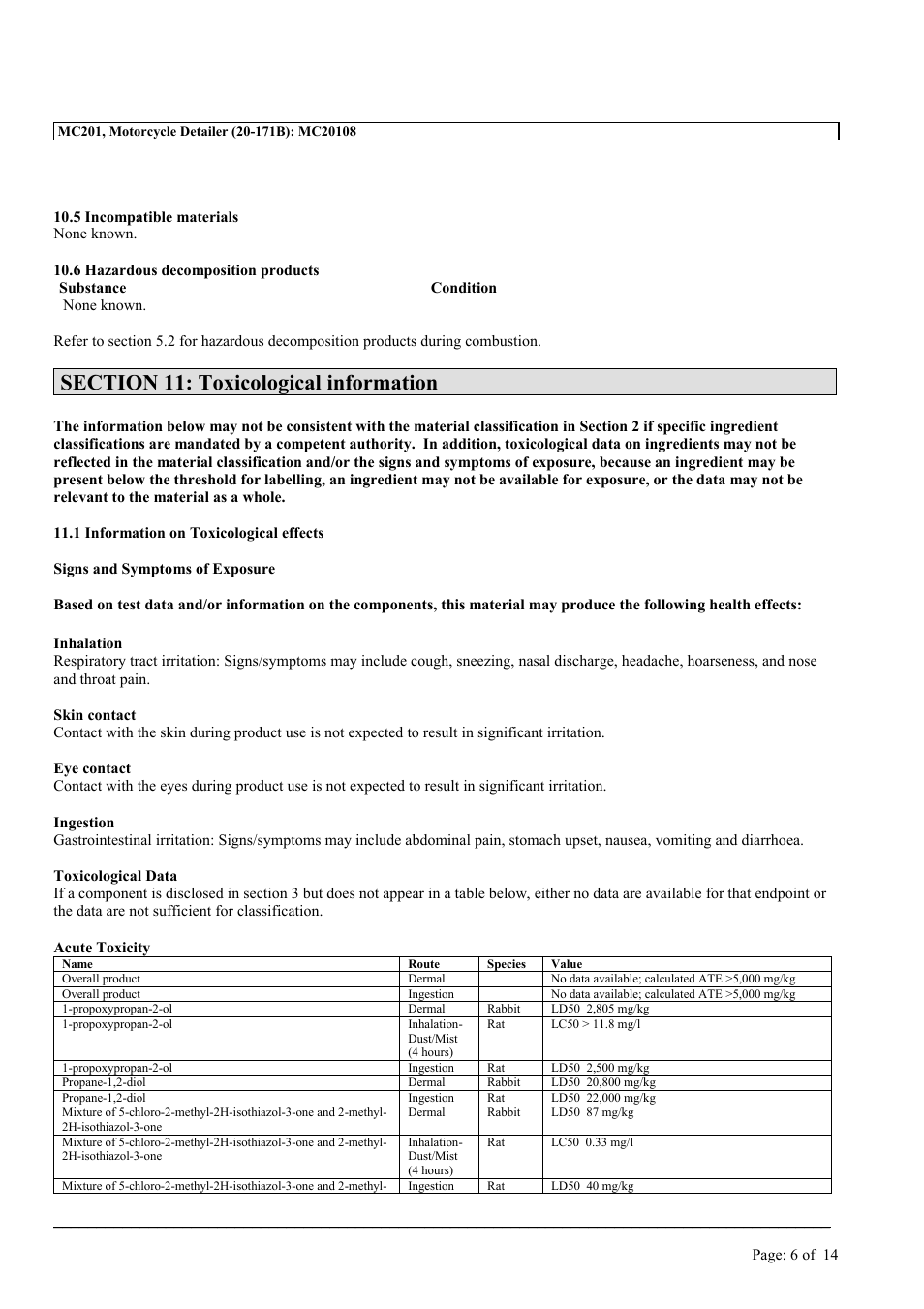 MEGUIAR'S MC201 User Manual | Page 6 / 14