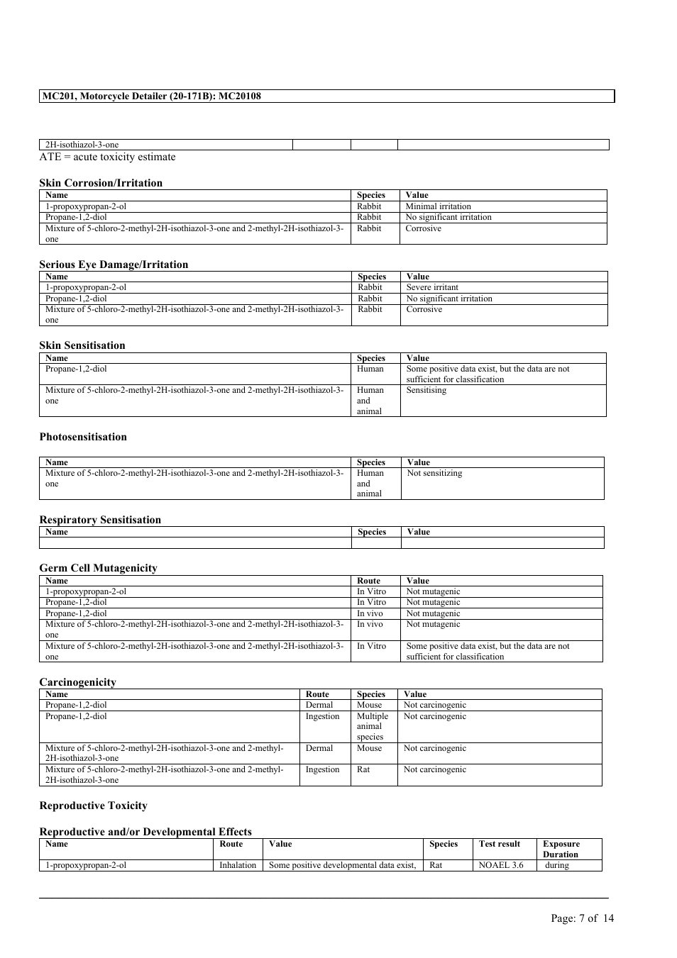 MEGUIAR'S MC201 User Manual | Page 7 / 14