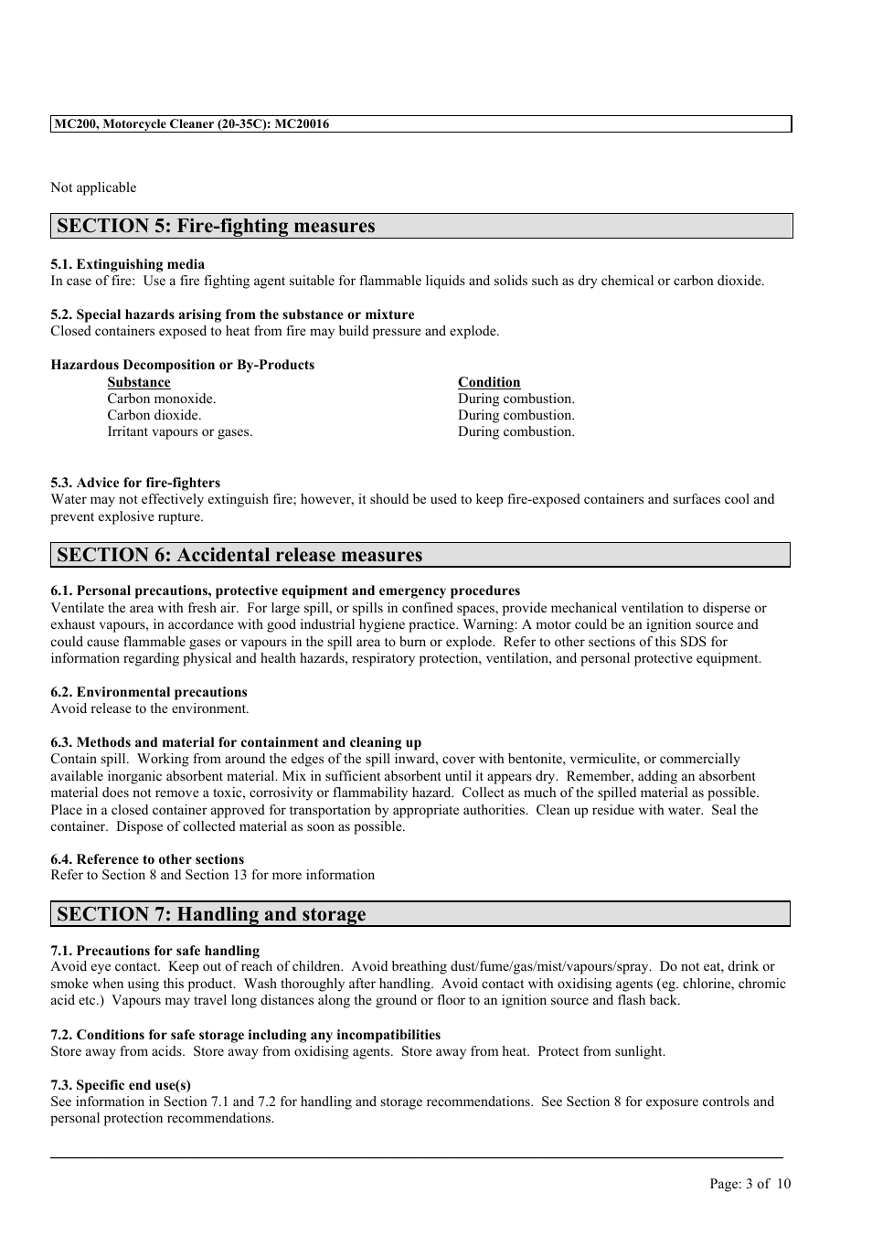 MEGUIAR'S MC200 User Manual | Page 3 / 10