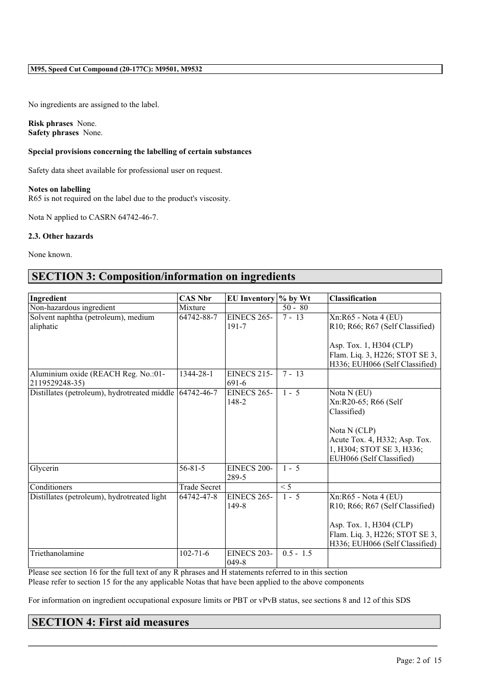 MEGUIAR'S M95 User Manual | Page 2 / 15