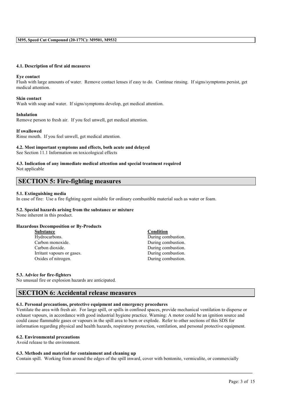 MEGUIAR'S M95 User Manual | Page 3 / 15