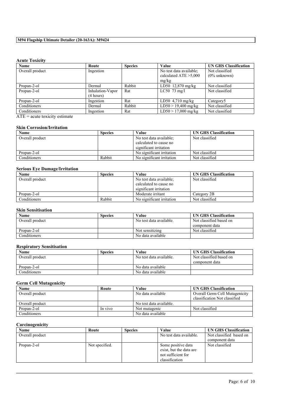 MEGUIAR'S M94 User Manual | Page 6 / 10