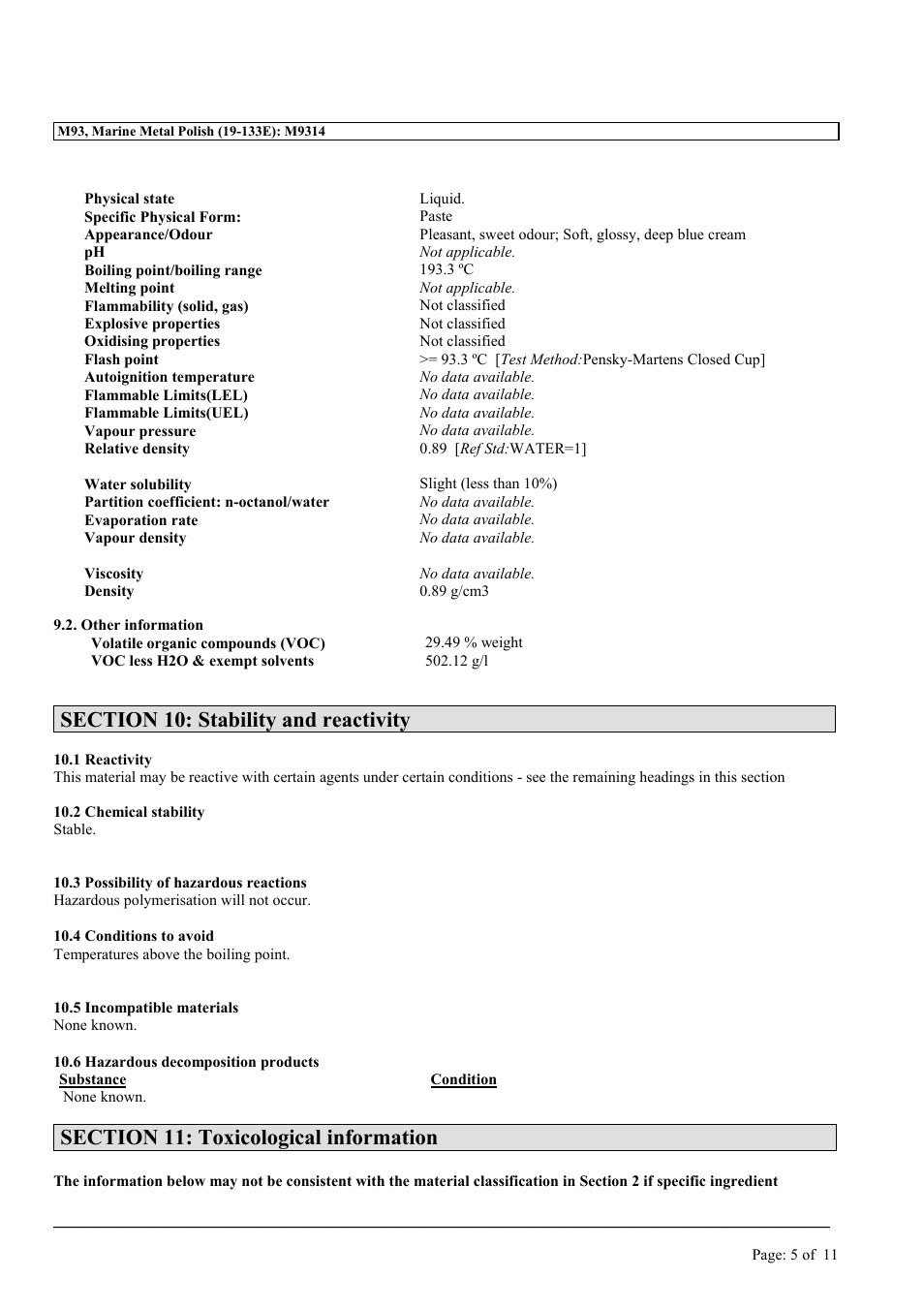 MEGUIAR'S M93 User Manual | Page 5 / 11