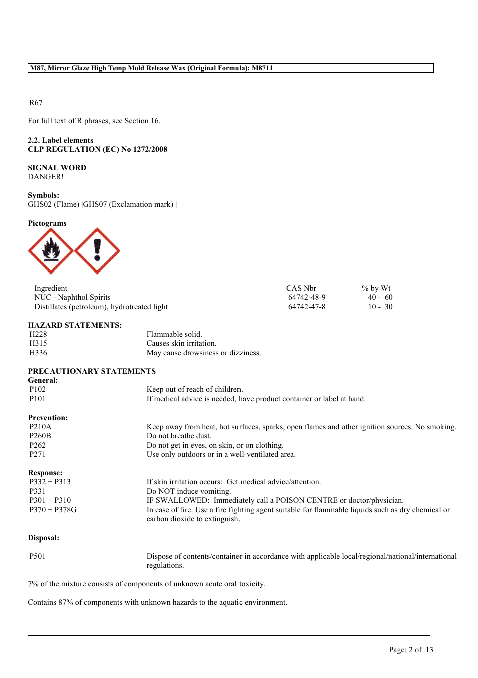 MEGUIAR'S M87 User Manual | Page 2 / 13