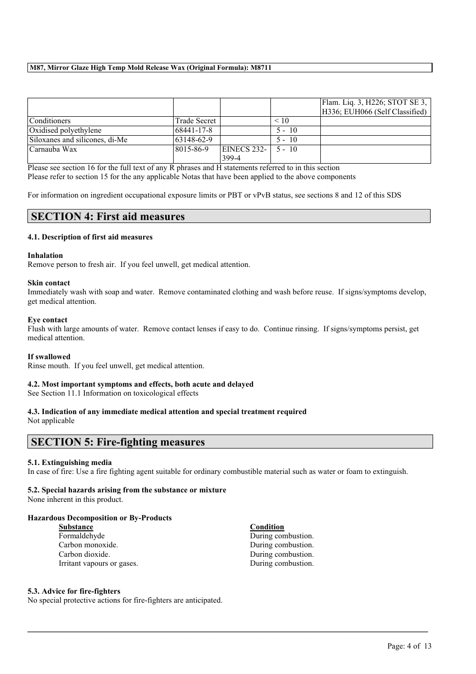 MEGUIAR'S M87 User Manual | Page 4 / 13