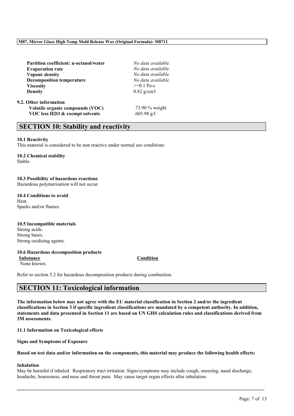 MEGUIAR'S M87 User Manual | Page 7 / 13