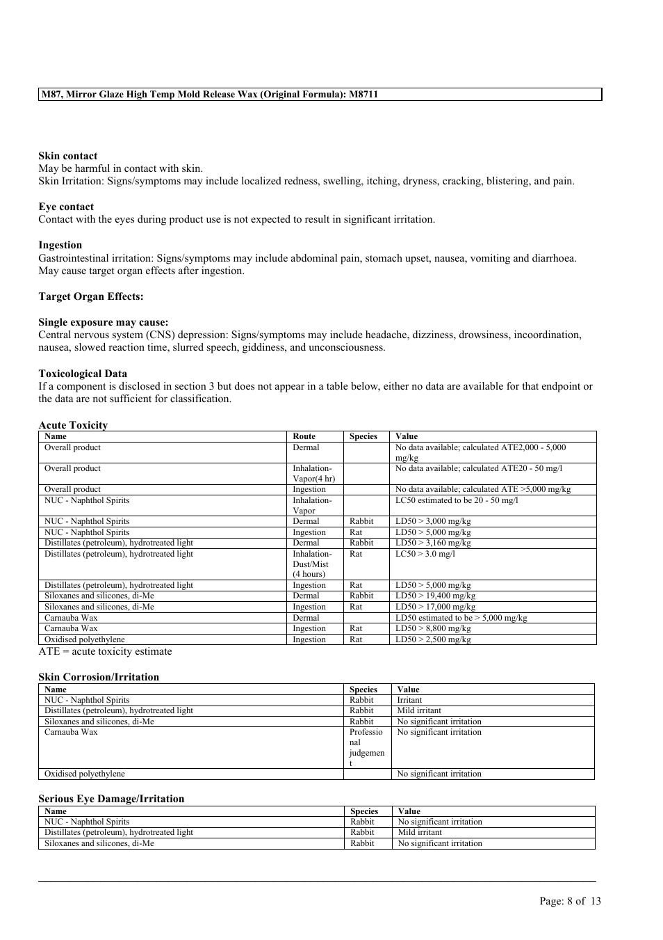 MEGUIAR'S M87 User Manual | Page 8 / 13