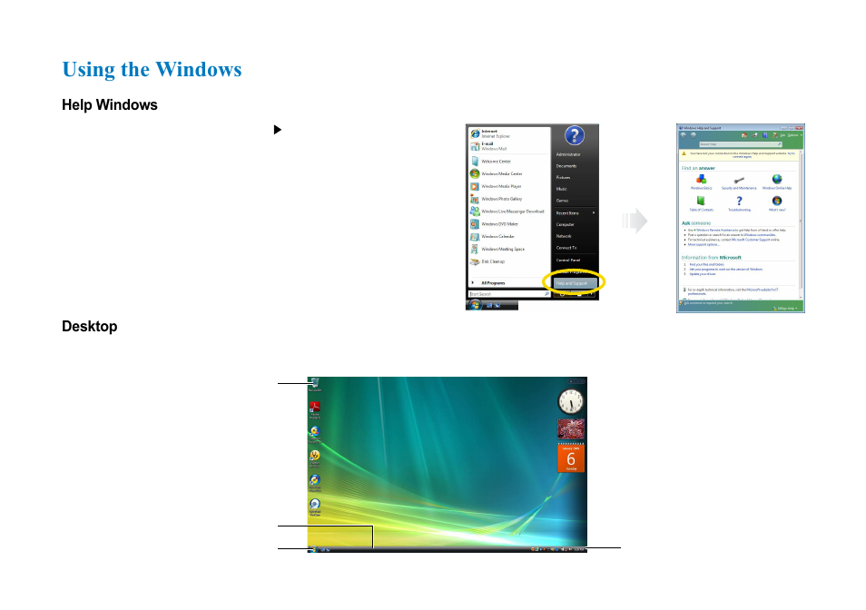 Using the windows | AVERATEC N3400 User Manual | Page 47 / 87