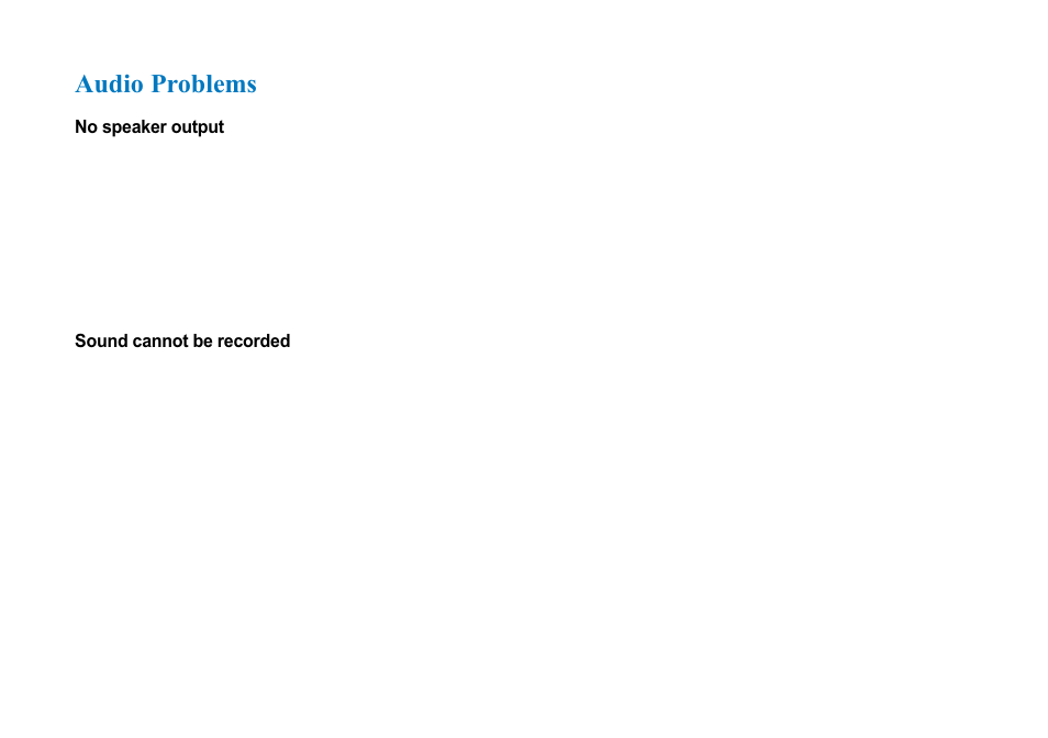 Audio problems | AVERATEC N3400 User Manual | Page 71 / 87