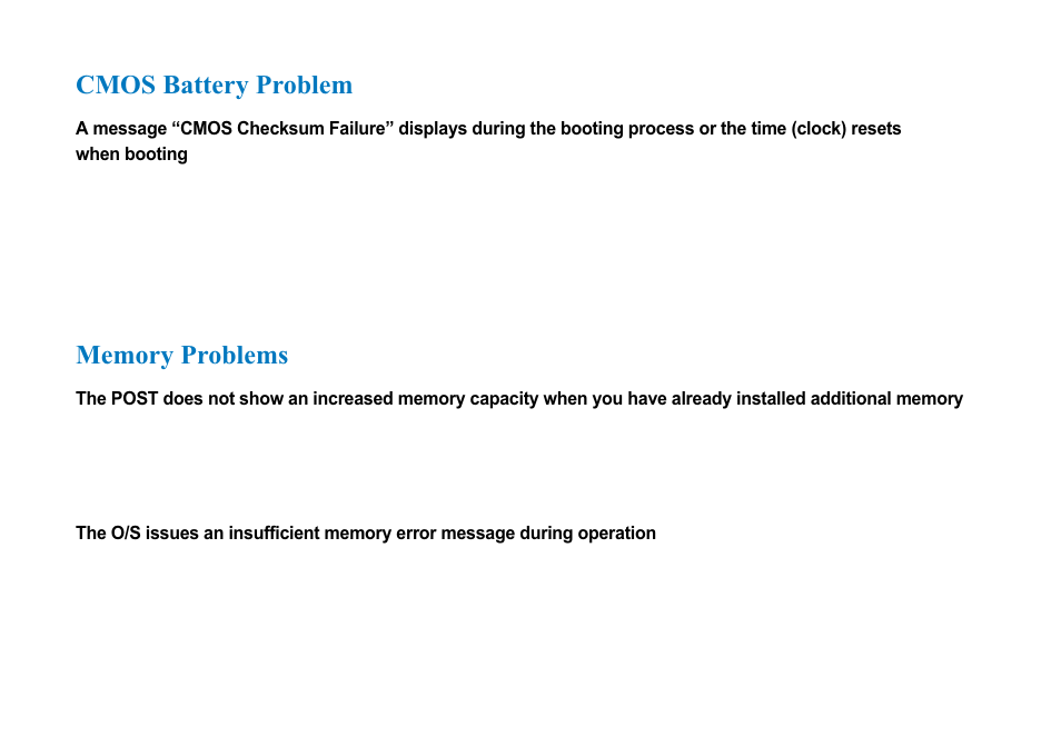 Cmos battery problem | AVERATEC N3400 User Manual | Page 75 / 87