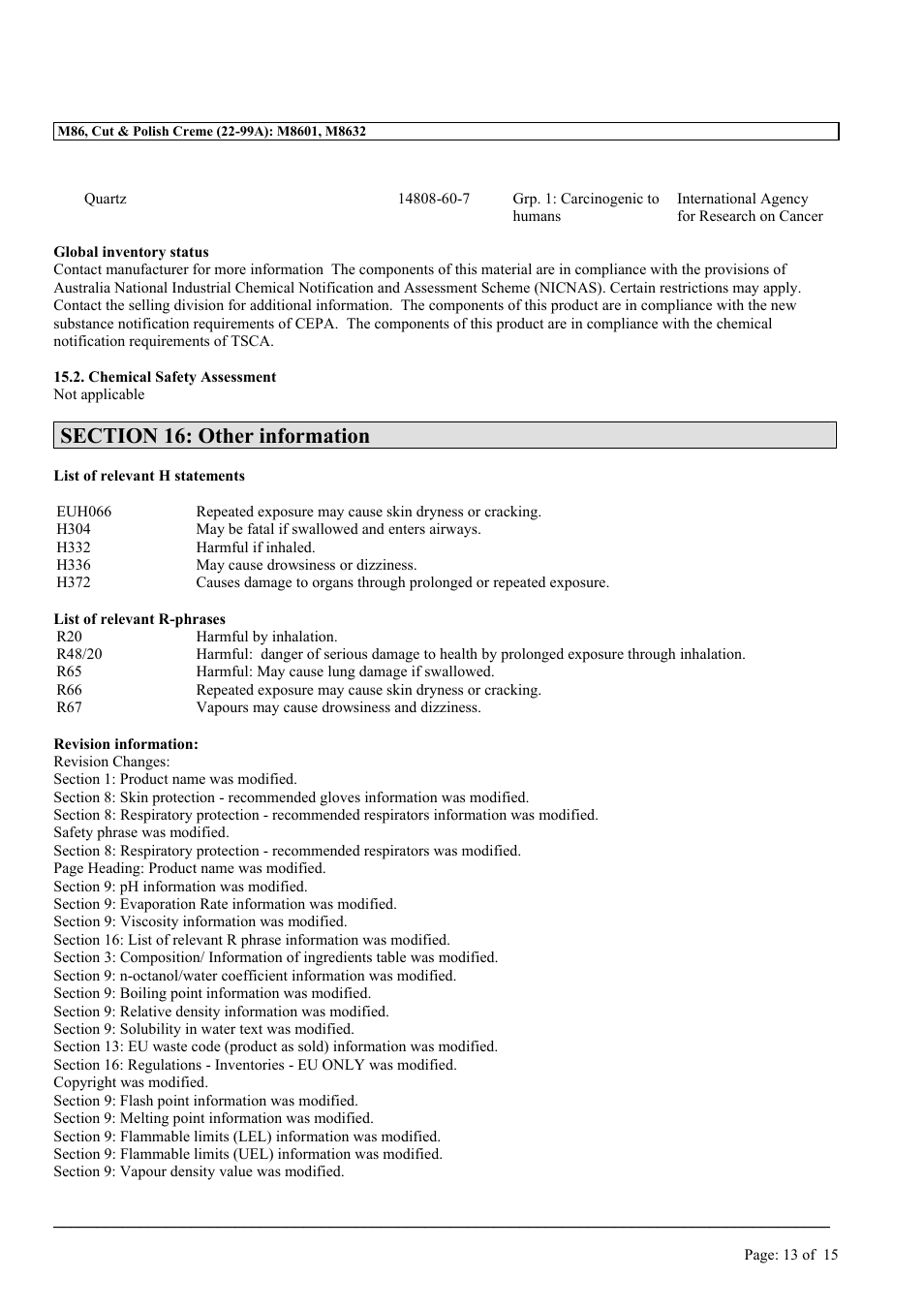 MEGUIAR'S M86 User Manual | Page 13 / 15