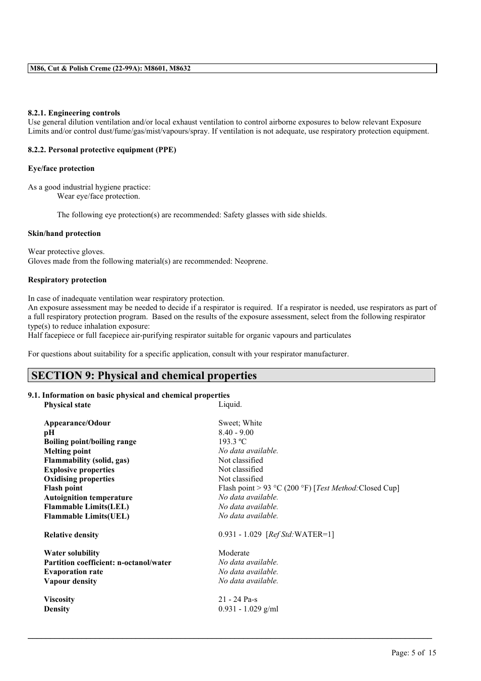 MEGUIAR'S M86 User Manual | Page 5 / 15