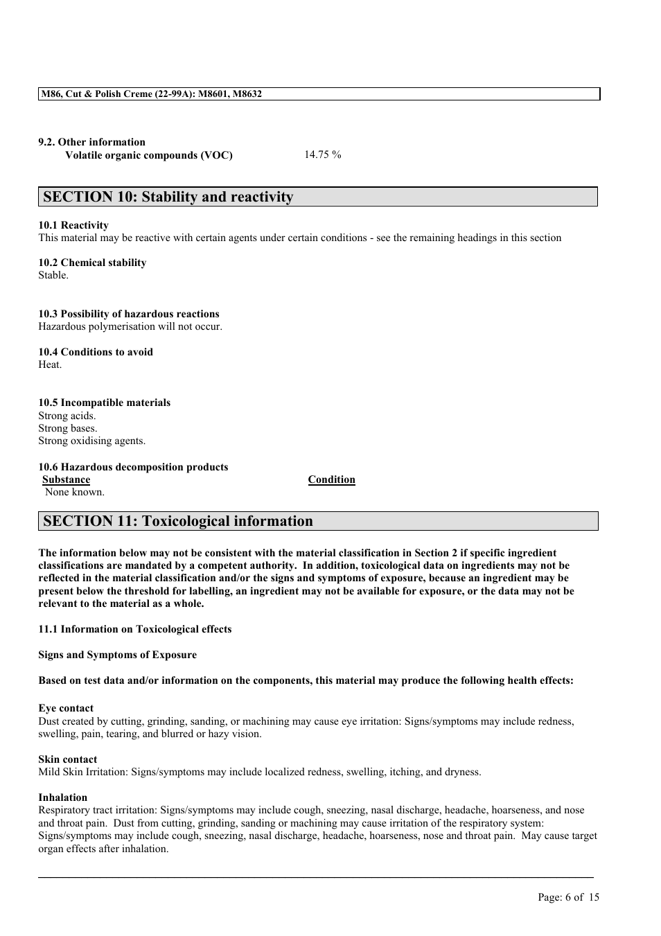 MEGUIAR'S M86 User Manual | Page 6 / 15