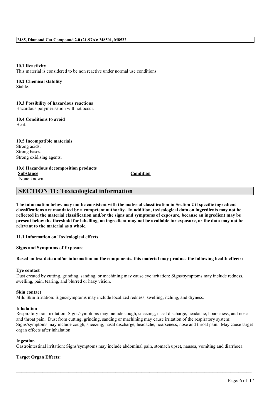 MEGUIAR'S M85 User Manual | Page 6 / 17