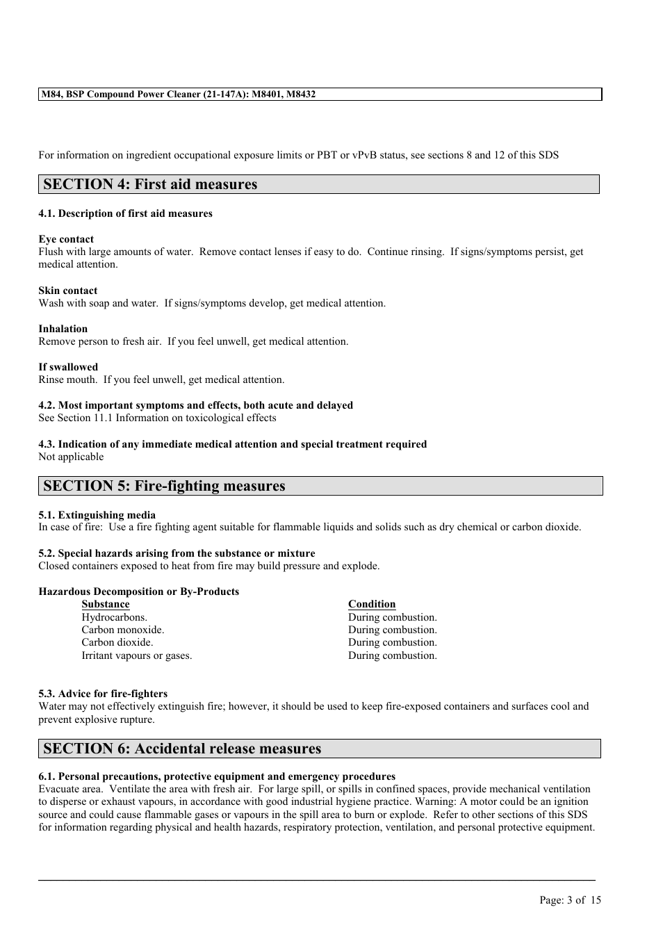 MEGUIAR'S M84 User Manual | Page 3 / 15