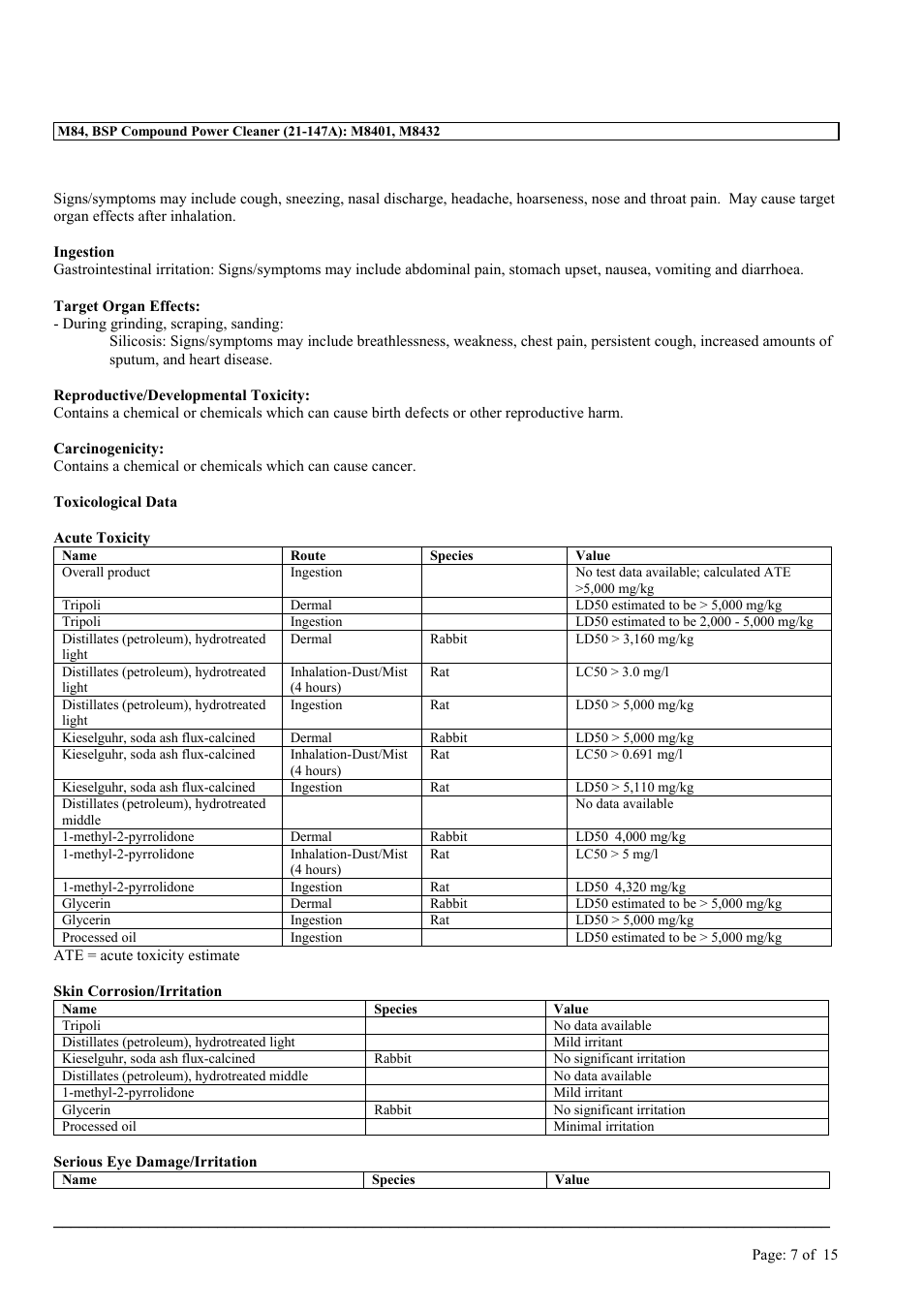 MEGUIAR'S M84 User Manual | Page 7 / 15