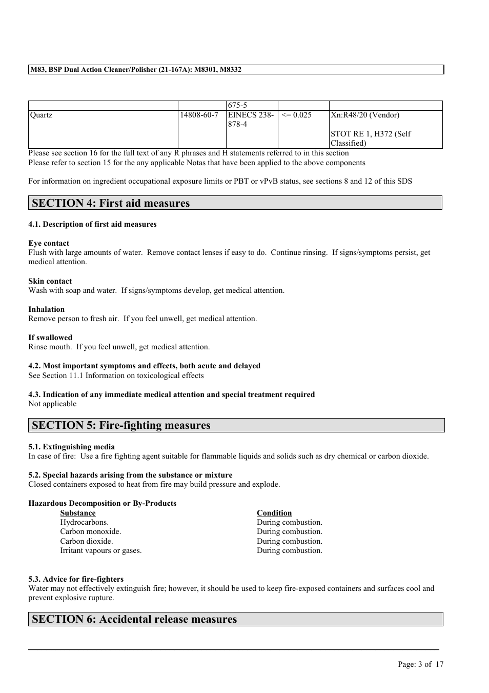 MEGUIAR'S M83 User Manual | Page 3 / 17