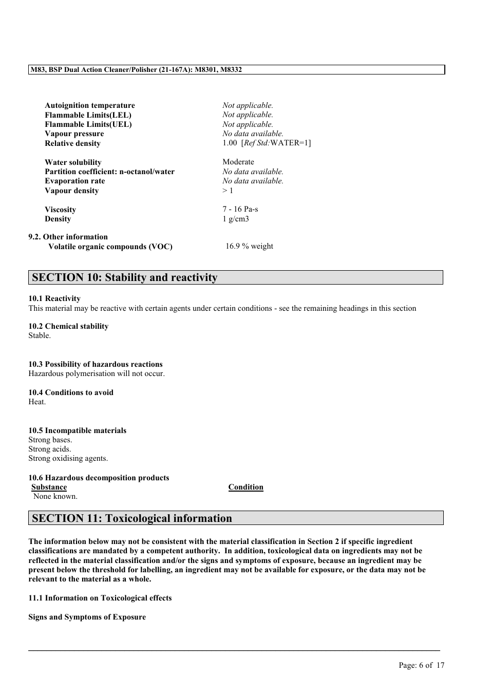 MEGUIAR'S M83 User Manual | Page 6 / 17