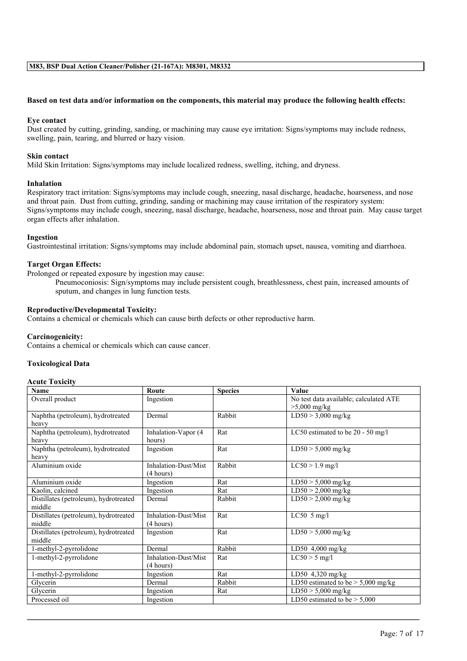 MEGUIAR'S M83 User Manual | Page 7 / 17