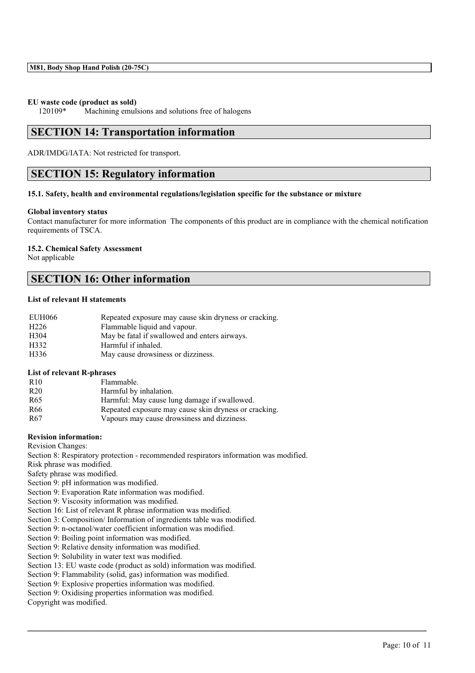 MEGUIAR'S M81 User Manual | Page 10 / 11
