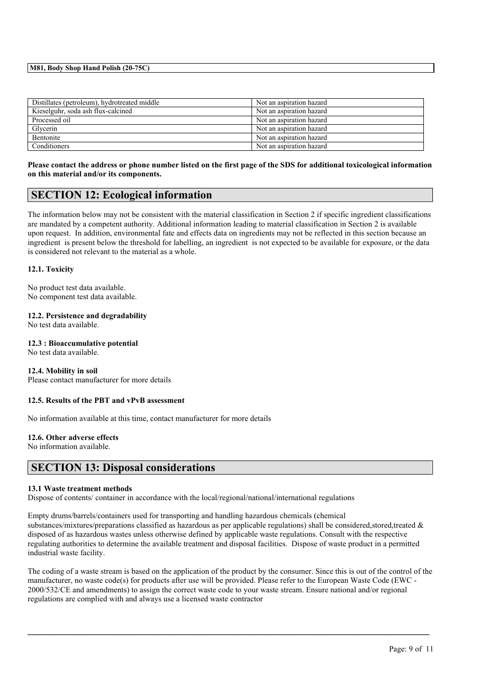 MEGUIAR'S M81 User Manual | Page 9 / 11