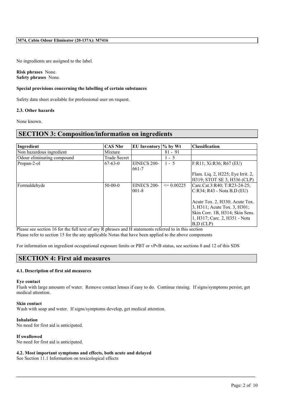 MEGUIAR'S M74 User Manual | Page 2 / 10