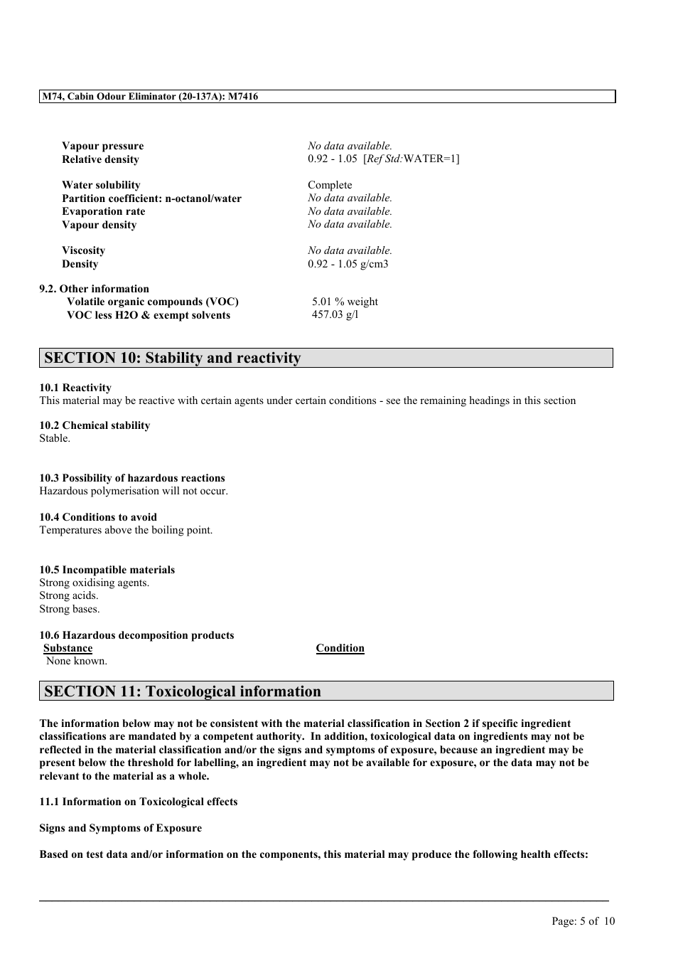 MEGUIAR'S M74 User Manual | Page 5 / 10