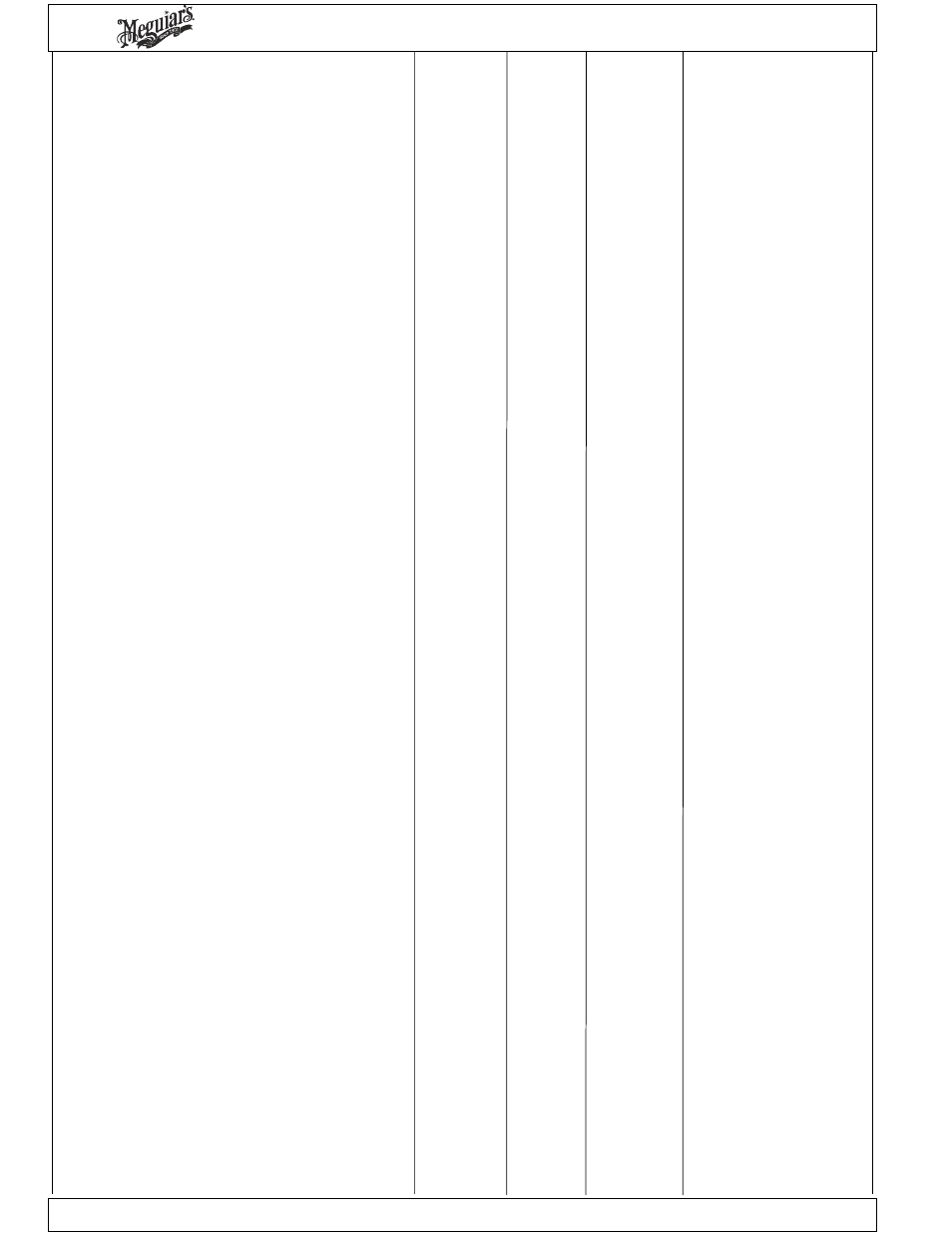 MEGUIAR'S M72 User Manual | Page 2 / 11