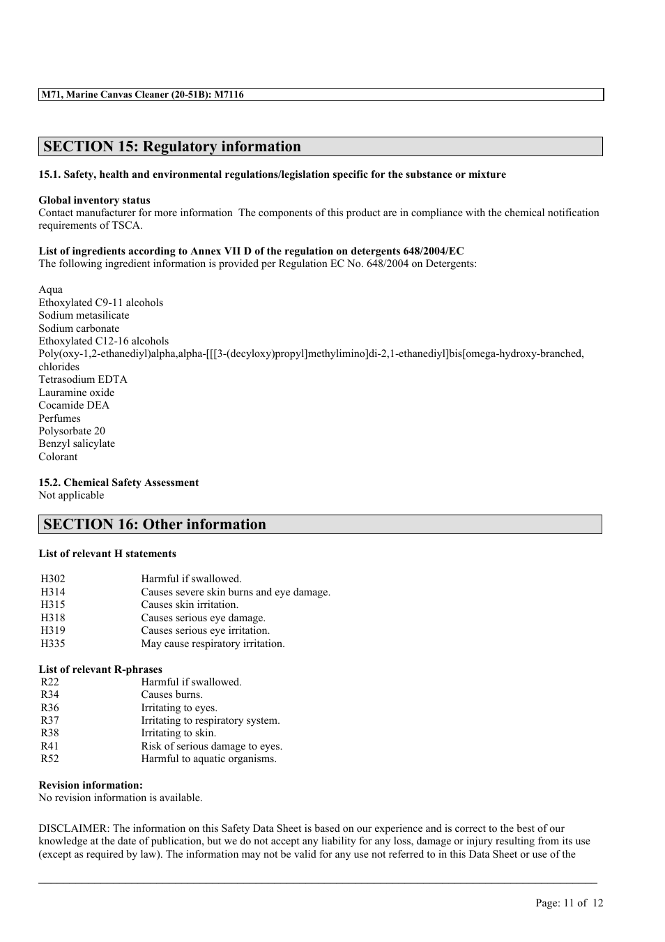 MEGUIAR'S M71 User Manual | Page 11 / 12