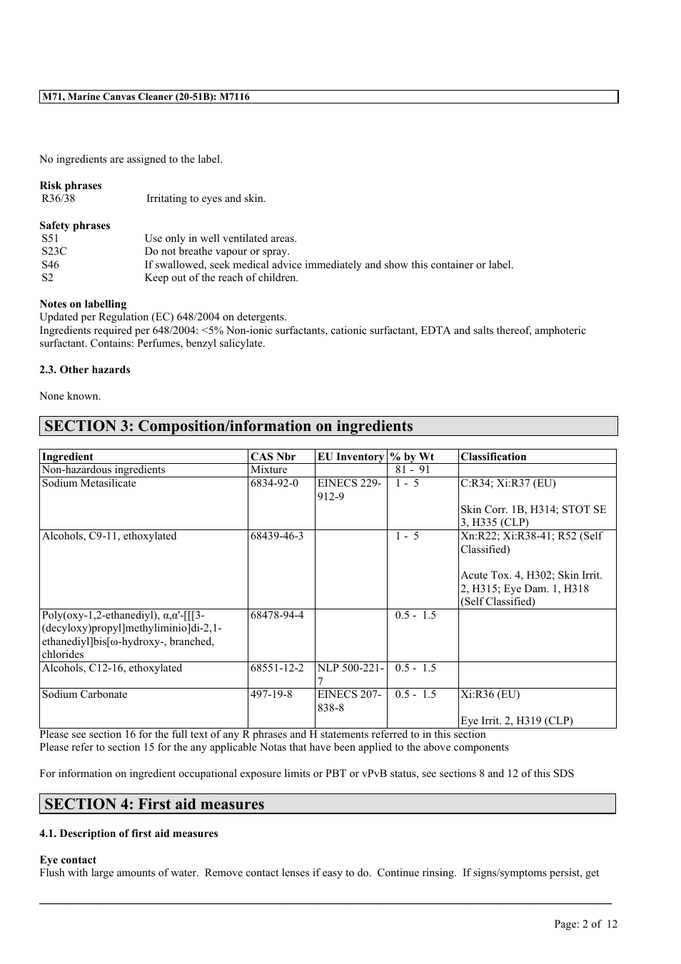 MEGUIAR'S M71 User Manual | Page 2 / 12